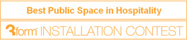 3Form Resin Installation Contest Best Public Space in Hospitality Award