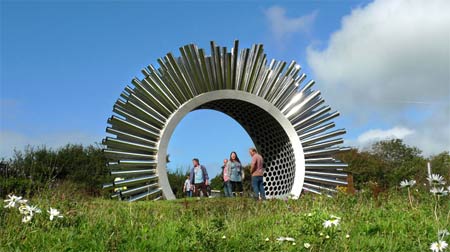 Aeolus Wind Pavilion Luke Jerram Outdoor Park Sculpture