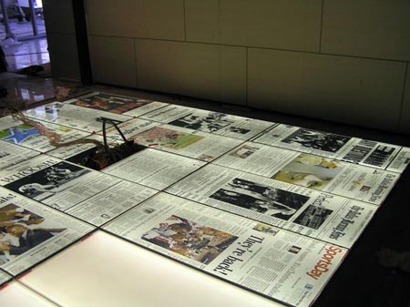 Illuminated Flooring System at Hotel Bar