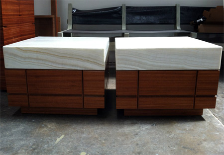 Custom Backlit Onyx Furniture Design