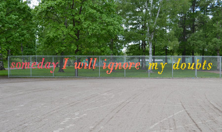 Fence Art Cross Stitching by Lambchop