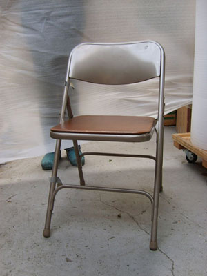 Old Metal Folding Chair