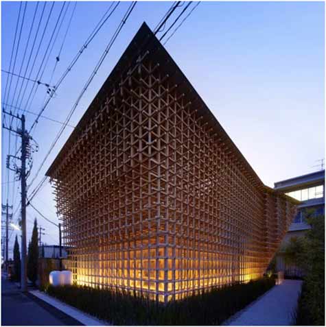 Wood Structure Museum by Kengo Kuma