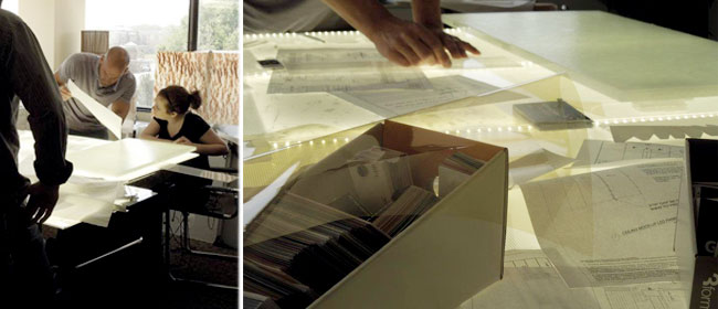 Creative Process Reviewing a Glass Lighting Design Project