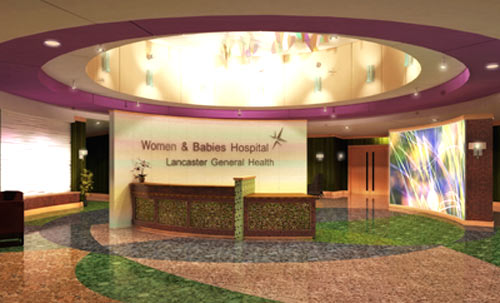 Lancaster Lobby Architect's Rendering