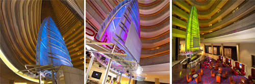 Marriott Pulse with Backlit 3Form Materials