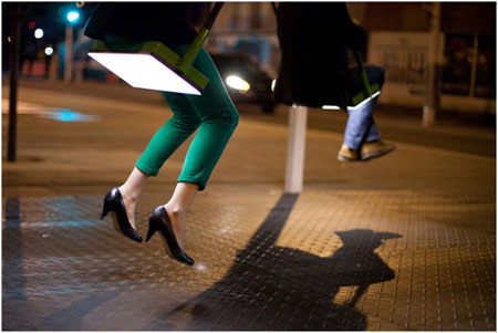 Musical Swinging Playful Lighting Art Installation