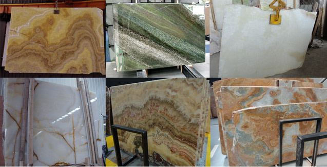 Natural Onyx Stone Slab Colors