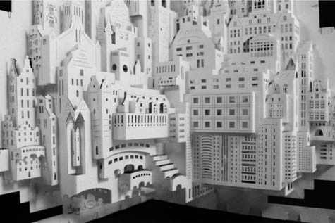 paper architecture big city detail